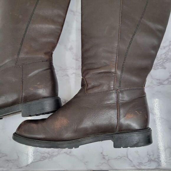 Blondo Canadian Knee High Brown Pull On Riding Boots Women's Size 7.5B - Picture 4 of 15